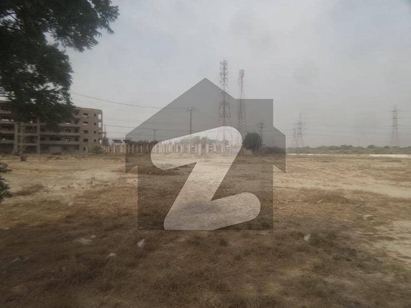 A West Open 120 Square Yards Residential Plot In Karachi Is On The Market For sale