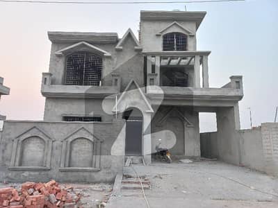 10 Marla House For Sale Resort Style Grey Structure 1.5 Storey