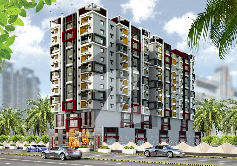 City Comfort Flat 4 Rooms, 2 Bed Dd Lounge, 100 Ft Road, Facing, Avail 20 Discount On 1st Down Payment, In The Heart Of Punjabi, Construction Going On, The Best Living Future Investment Ever.