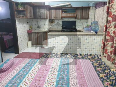 Gulshan-e-iqbal Block 13 D-1 Main 150 Ft Road Prime Location 134 Sq Yard Ground 1 ( Semi Commercial ) House Available For Sale.