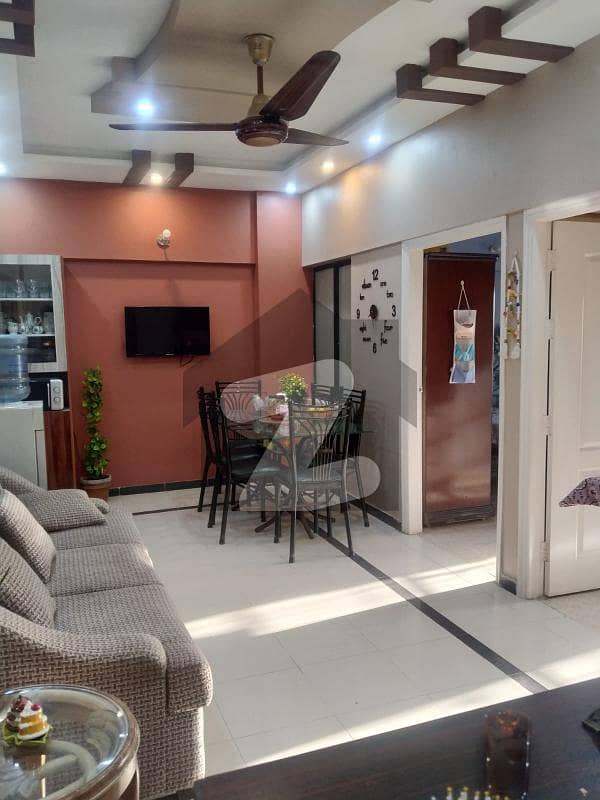 FLAT FOR RENT 2 BEDROOMS DRAWING DINING IN PECHS BLOCK 2 PECHS Block 2