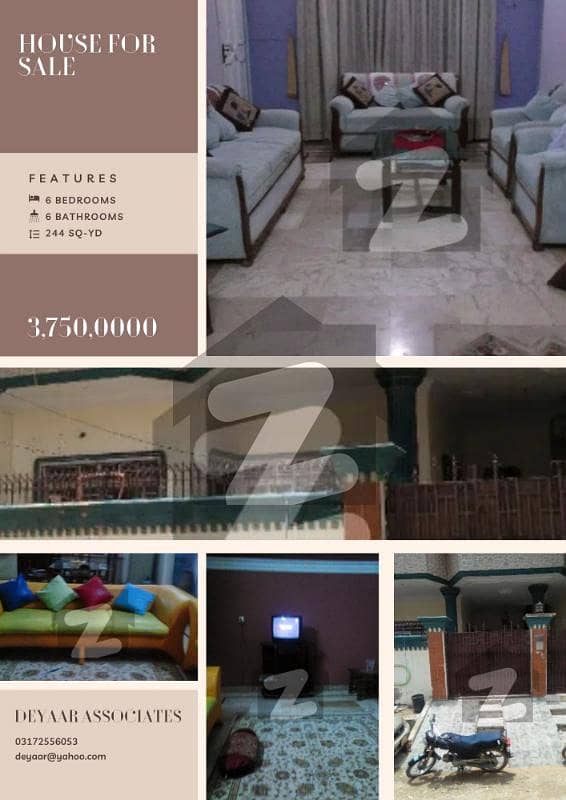 240 Sq-yd Gorgeous 6 Bedrooms With Tiled Washroom And Marble Flooring In Sector 11-b North Karachi