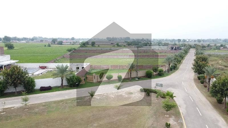 1.2  Kanal Corner Farmhouse Plot  An Facing Park Farm Is Up For Sale In Lahore Greens Bedian Road Dha Phase 10