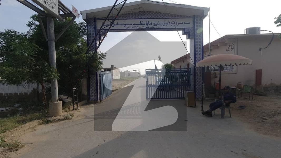 Plot Available For Sale 400 Sq Yard Main West Open Soomra Co Operative Society