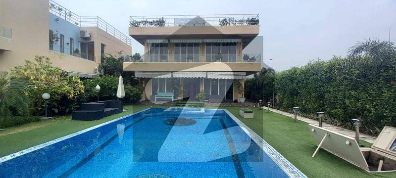 Real Pictures 2 Kanal Furnished House With Pool Theater For rent In DHA Phase 6 - Block D