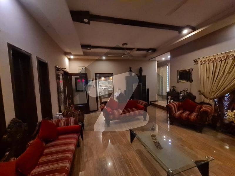 22 Marla Modern Design Beautiful Slightly Used House Available For Sale With Facing Park Basement And Pool Location At Dha Phase 4 Lahore