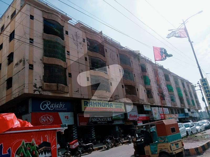 Flat Available For Sale In Johar Complex At Main University Road  First Floor & Leased