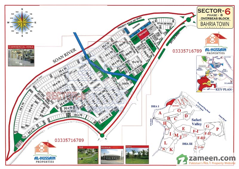 Overseas 6 Next To Corner 10 Marla Plot For Sale Bahria Town Phase 8
