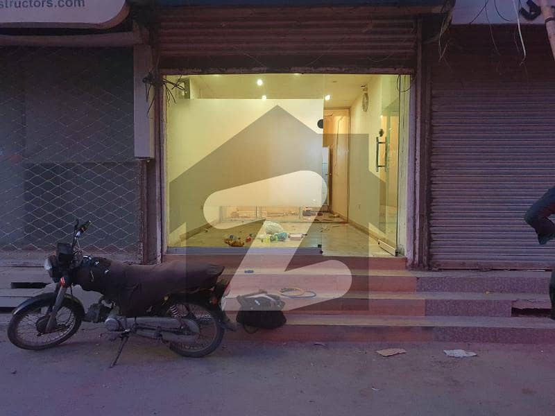 450sq. ft Shop With Washroom Available For Rent At Most Prime Location Main Jami Commercial Street 11 Dha Phase 7