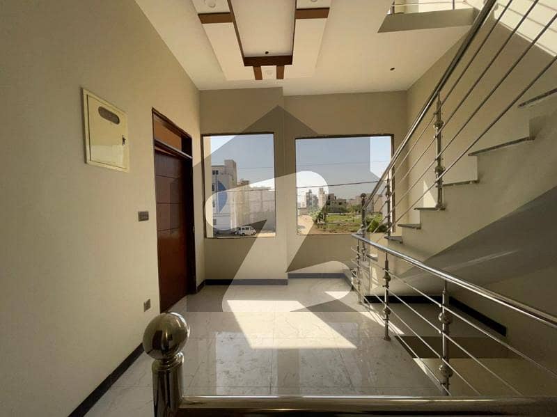 Brand New Ground + 1 House Available For Rent Each Floor Rent ( 32,000 ), In Highly Secured Gated Soiciety Near Jamali Bridge