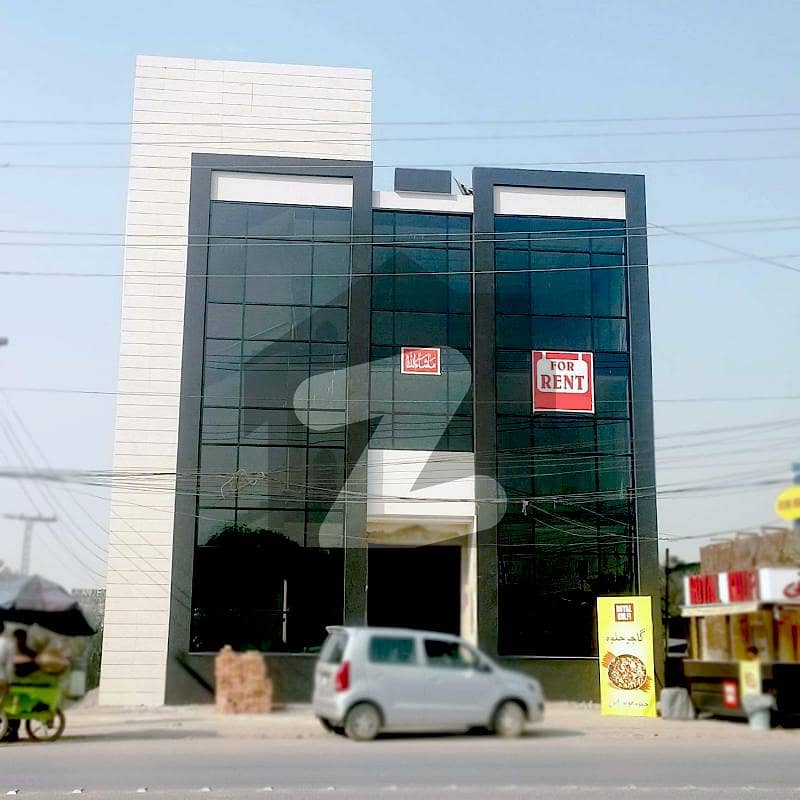 36 Marla Lavish 4 Storey Building On Top Location Of Airport Road For Rent Near Dha Lahore