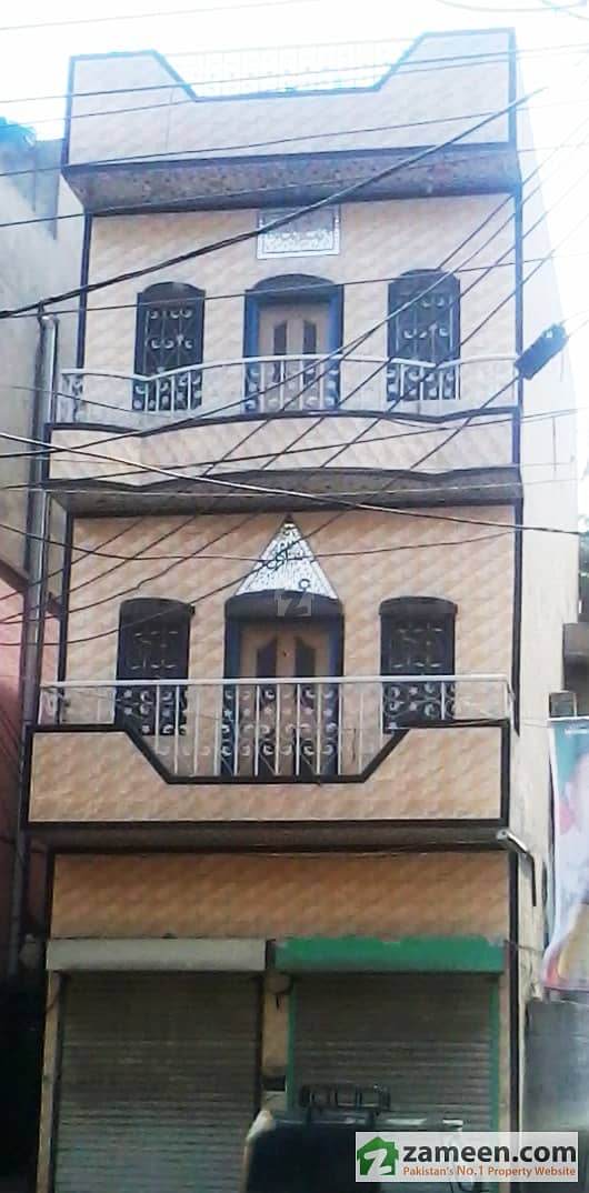 2. 5 Marla House Near To Karim Park Lahore Triple Storey With 2 Commercial Shops At The Ground Floor