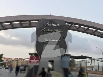 120 Sq Yd Plot In Saima Arabian Villas Block A Extension West Open