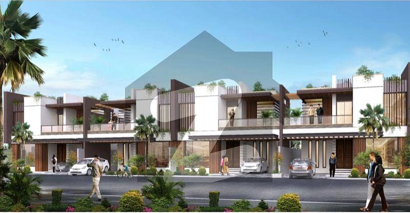 4 Bed West Open Villas In Bahria Town Precinct 10B with Swimming Pool and Garden