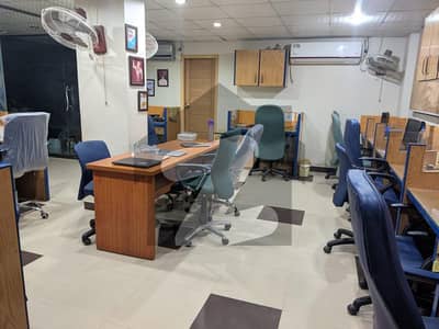 Fully Furnished Ground Floor Portion For Sale Commercial Use At Pechs Block 6 Karachi