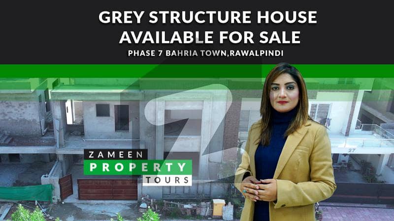 11 Marla Grey Structure House For Sale In Bahria Town Phase 7 Rawalpindi