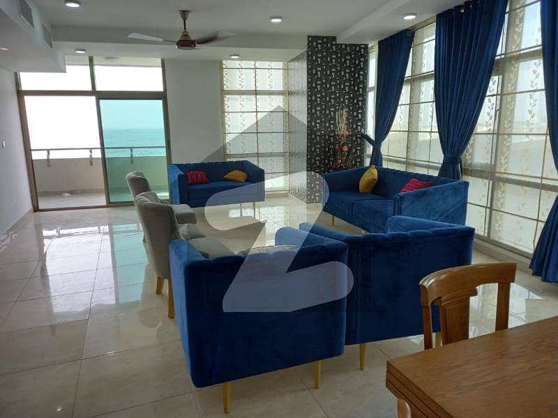 FULLY FURNISHED SEA FACING 2 BEDROOM STUDY IN PEARL TOWER AVAILABLE FOR RENT