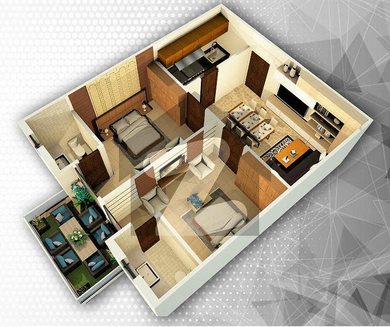 Beautifully Designed 2 bed flat at 4 years easy Installment plan B17