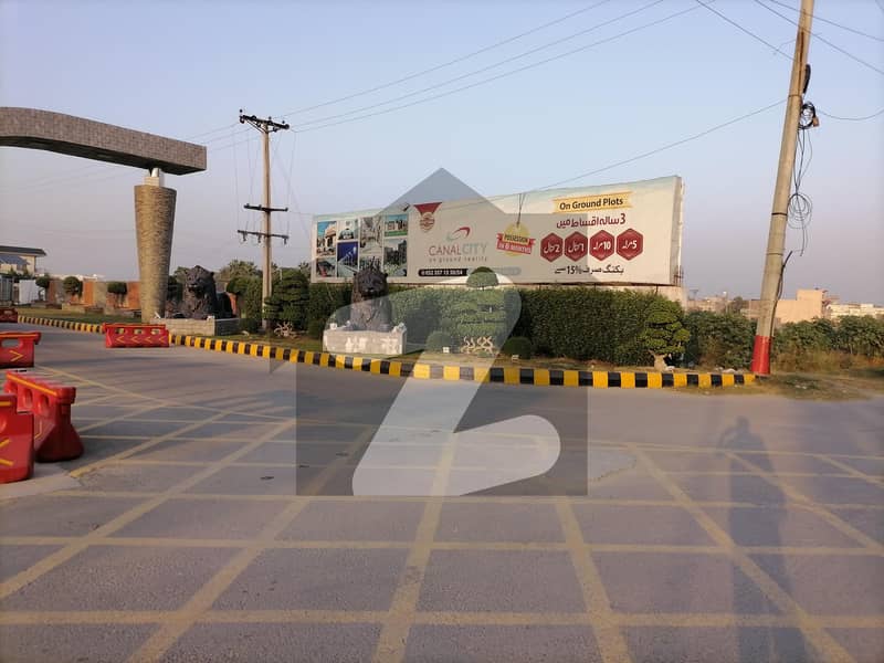 2 Kanal Spacious Plot File Available In Canal City Housing Society For sale