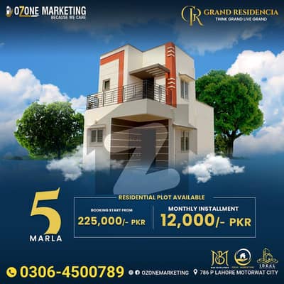 5 Marla Plot Available For Sale In Grand Residencia On Easy Installment 3 Yaer