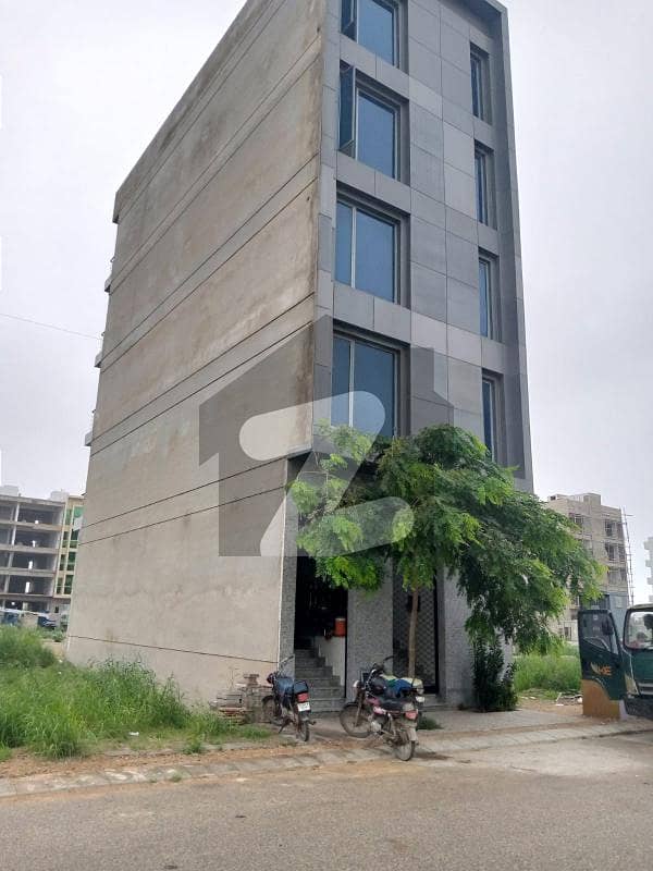 100 Sq Yards Brand New Building For Rent In Zulfiqar Commercial Phase 8, Dha Karachi.