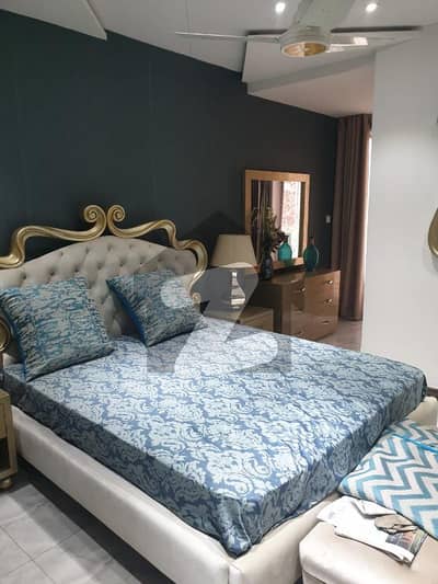 1 BED FULLY LUXURY STYLISH FURNISHED FAMILY APARTMENT AVAILABLE FOR RENT IN BAHRIA TOWN LAHORE