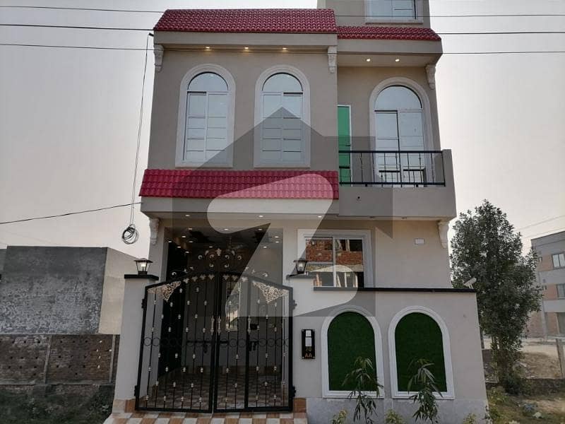3 Marla Brand New House Facing Park For Sale In Pak Arab Society Phase