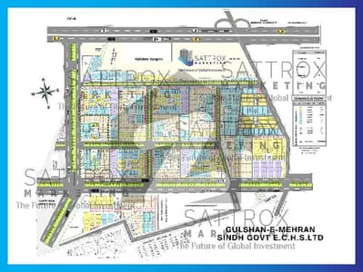 Centrally Located Commercial Plot In Gulshan-E-Mehran - Block 3a Is Available For Sale