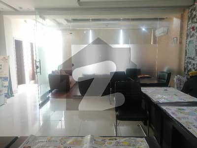 DHA phase 6 Mainblueward 4 Marla Commercial furnished office available for rent on sharing basis.