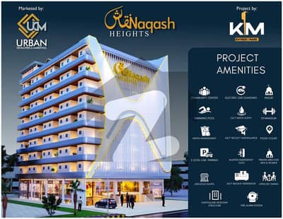 1. Bed Apartment Available For Sale on installment In Naqash Heights Arbab Road Stop University Road Peshawar.