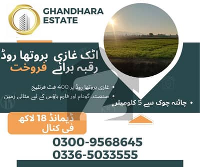 Land For Sale (industrial, Agricultural, Farm Housing, Educational Institute) At Main Ghazi Barotha Rd, Attock, Punjab, Pakistan