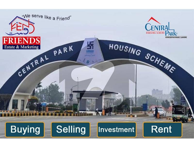 3.5 Marla hot location corner plot available for sale in Central Park