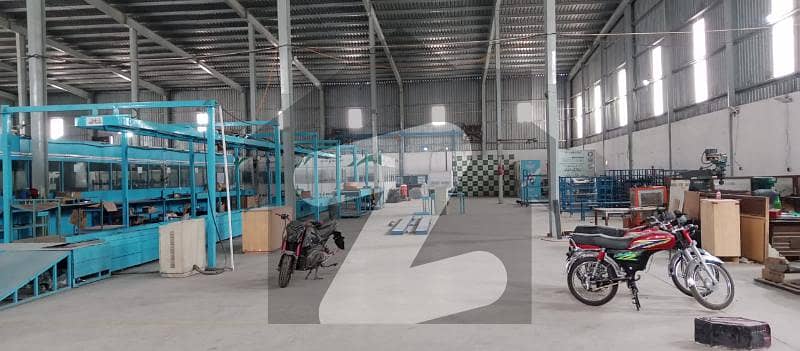 16 Kanal Factory With 27000 Sq Ft Covered 200 KVA Electricity