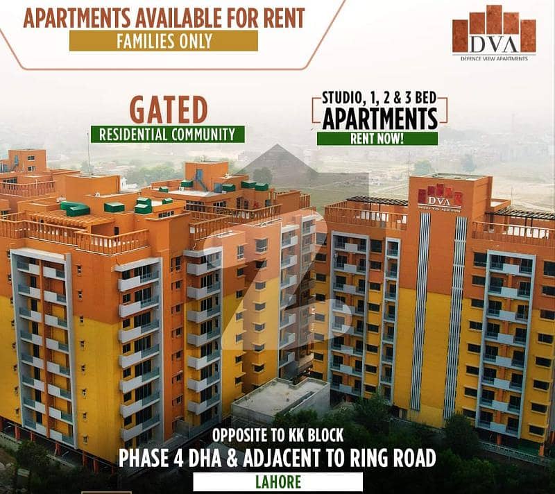 Brand New 625 Sq. ft 01 Bedroom Studio Apartment For Rent In Just 40k | Defence View Apartments