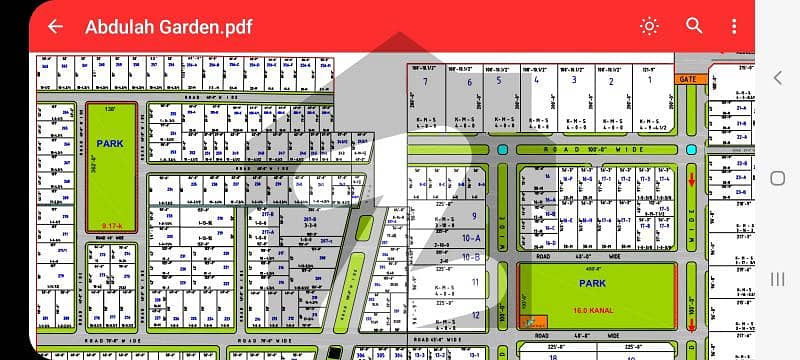 10 Marla Plot In Abdullah Garden Abdullah Gardens, East Canal Road ...
