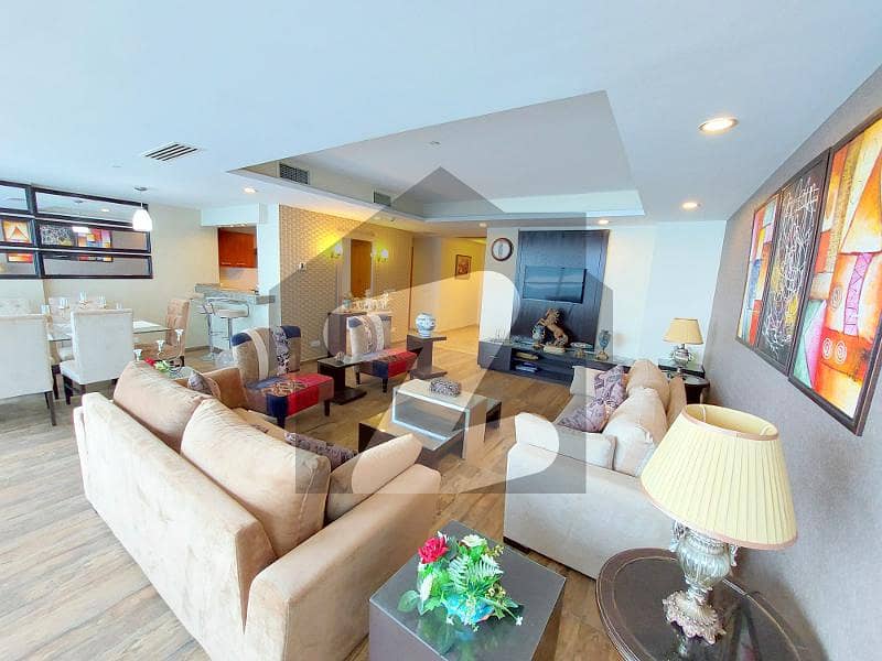 Furnished Rawal Lake Facing 3Bed Flat In The Centaurus Tower A For Rent