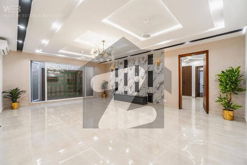 Facing Park1 Kanal Spanish Bungalow With Extra 1 Kanal Lawn in K Block