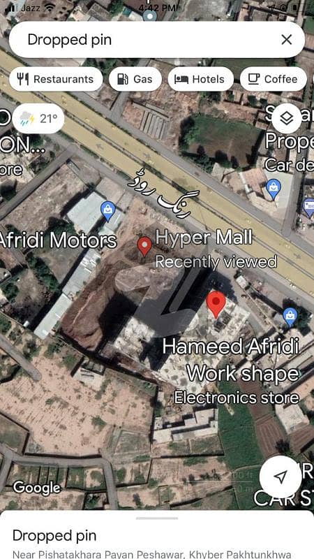 Commercial Plot For Sale Ring Road (hayat Abad, Pishtakhara Bala) Peshawar