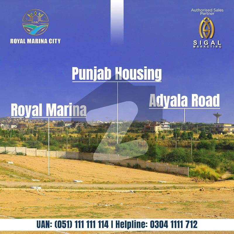 7 Marla Plot For Sale In Royal Marina City Adyala Road Rawalpindi