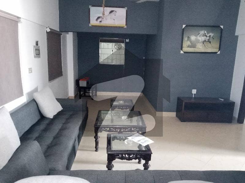 E-11 Furnished Apartment 3 beds Tv Lounge 2nd floor 24 Hours lift underground car parking seperate electric meter