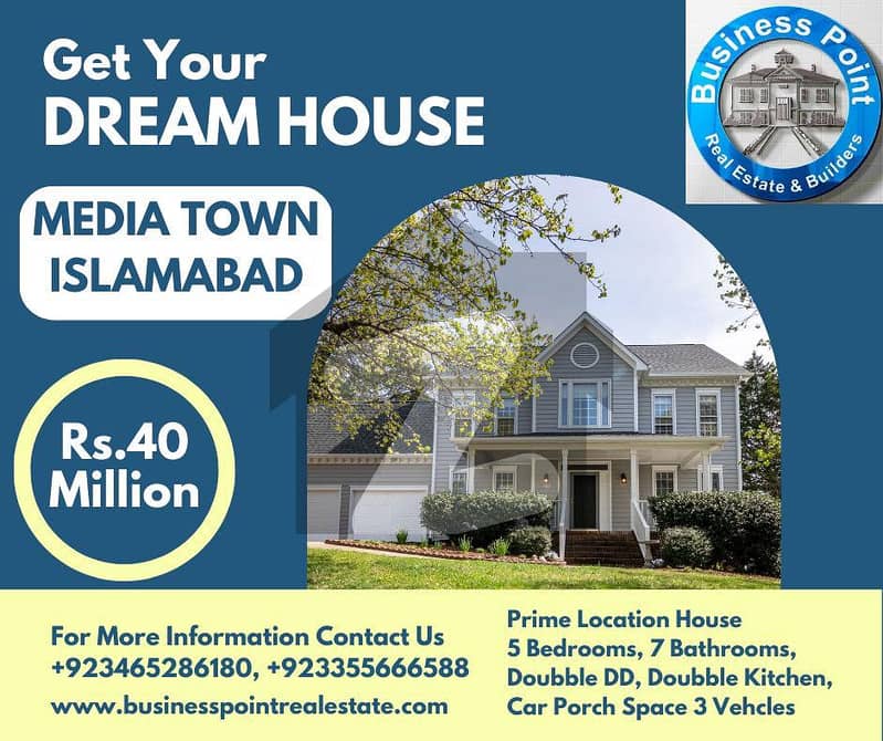 Beautiful House For Sale on reasonable price in Media Town
