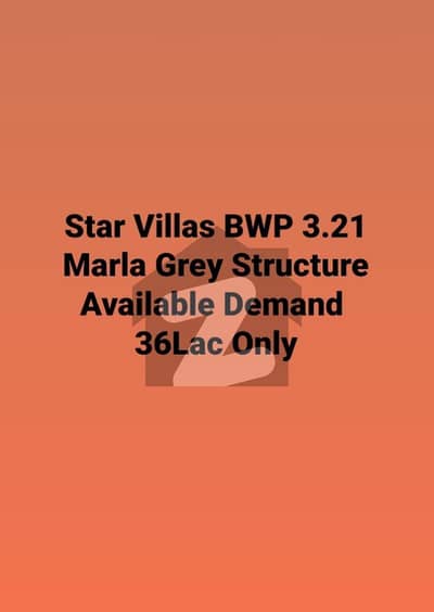 Star Villas 3.21 Marla Greigh Structure