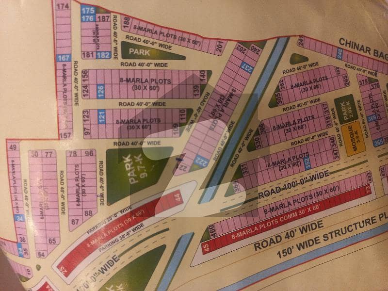 Facing Park plot for sale in Bahria Orchard Phase3 Bahria Orchard Phase