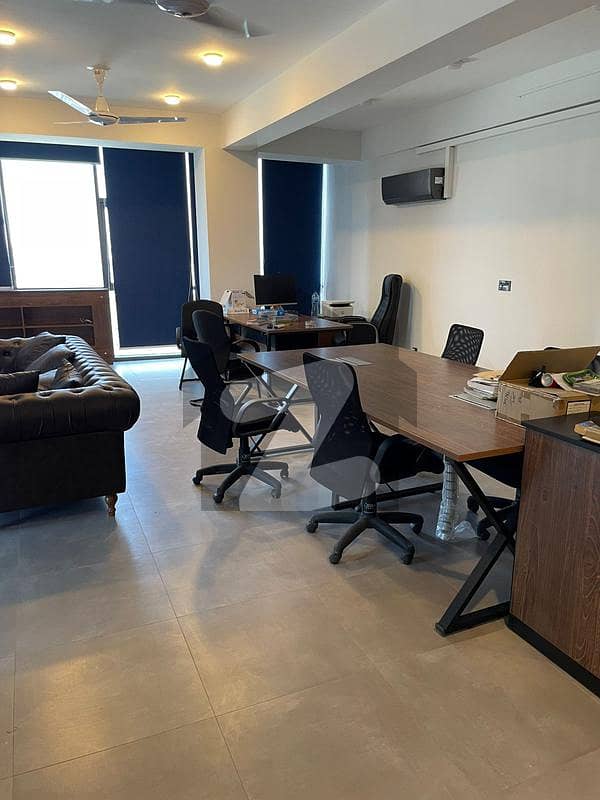Furnished OFFICE AVAIALABL RENT Ealegant tower Clifton Block 5 Modern Elevation Brand new building 1000 SQFT HI-SPEED LIFTS CAR PARKING RESERVED ~ VISITOR PARKING