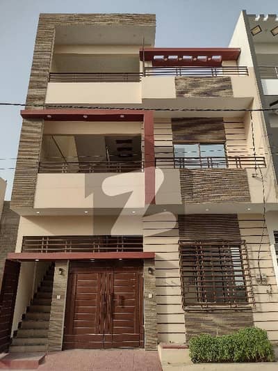 120 SQ yd house for sale brand new ground plus one waste open beautiful house from location