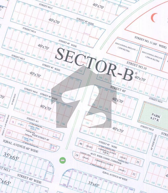 12 Marla Solid Land, Blvd Facing, Corner Plot Available For Sale In Sec B Zaraj Housing Society Islamabad