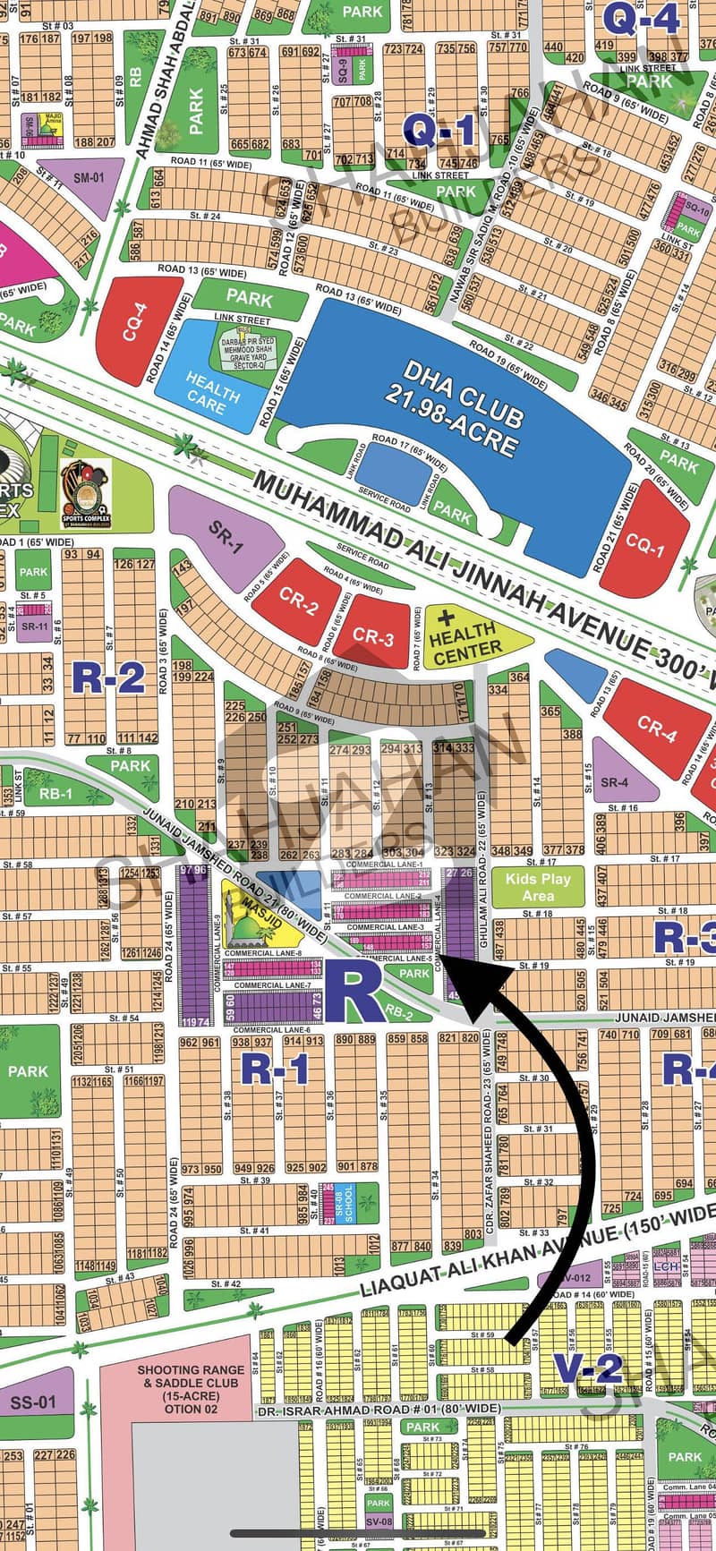 4 Marla Commercial Corner Parkface On 5 Year Installment plan