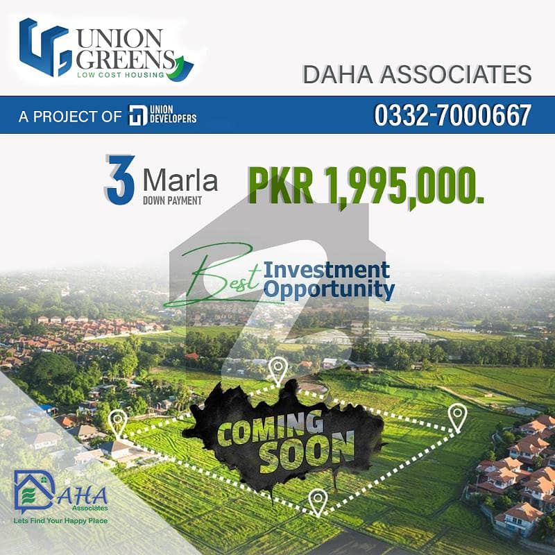 Union Greens 3 Marla Plots For Sale Near Missile Chowk Collage Road Lahore