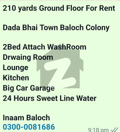 بلوچ کالونی کراچی میں 3 کمروں کا 8 مرلہ زیریں پورشن 40 ہزار میں کرایہ پر دستیاب ہے۔