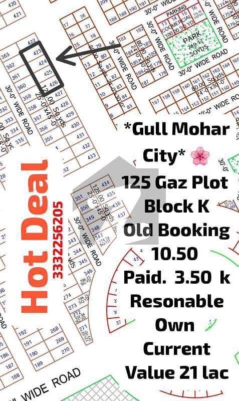 Gullmohar City 60 Feet Road Plot